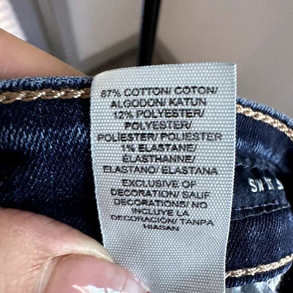 Lucky Brand Sweet Straight Jeans Women 8/29 Dark Wash Mid Rise 31" Inseam - Picture 8 of 10